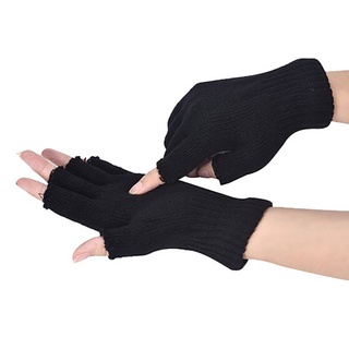 Roomcor 1 Par guantes De medio Dedo unisex De malla transpirable Para invierno (2)