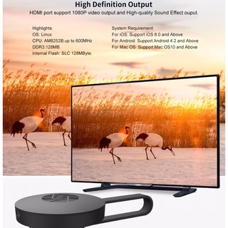 【AE】Chromecast G2 TV Streaming Wireless Miracast Airplay Google Chromecast HDMI Dongle Display Adapter (6)