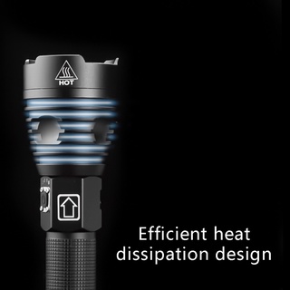 avaty led usb recargable linterna 6000 lúmenes con 3 modos zoomable impermeable potente lámpara de mano para exteriores (6)