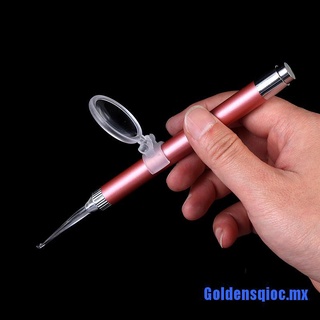 [goldensqioc.mx]linterna LED pick Baby Ear Wax Cleaner endoscopio Penlight cuchara herramienta