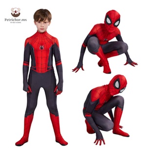 [Spiderman Costume ] Nature Star Spider man costume for kids, Children far-from-Home Cosplay children, Lycra Spandex Zentai suit 3D Style