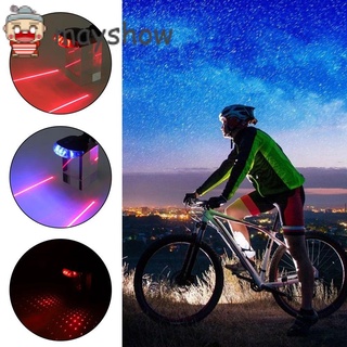 Mayshow luces Led De Bicicleta/advertencia De seguridad/linterna trasera Conveniente láser Reat Para Bicicleta/Ciclismo