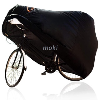 mok. cubierta de bicicleta impermeable de tamaño extra grande oxford a prueba de viento a prueba de polvo anti-uv al aire libre bicicleta protector de almacenamiento para 1-2 bicicletas de carretera de montaña
