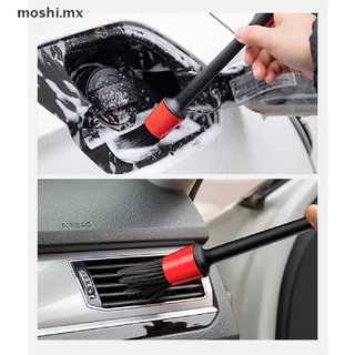 moshi 5 piezas ruedas limpias interior de neumáticos exterior de cuero ventilación de aire kit de limpieza de coche herramienta.