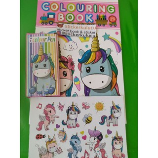Paquete de libro para colorear y pegatina (1)