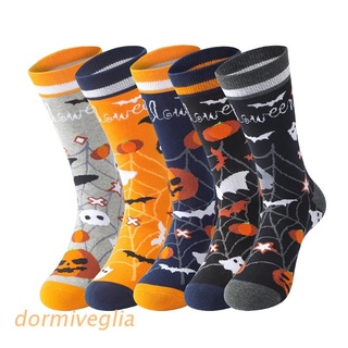 dormi halloween novedad crew calcetines lindo murciélagos calabaza fantasma impresión fiesta disfraz hosiery (1)