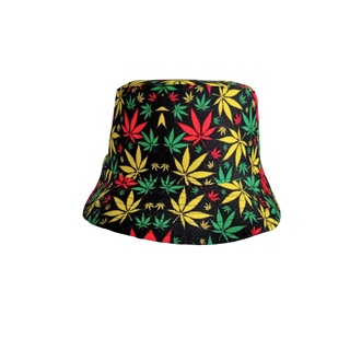 Sombrero bucket pescador sublimado marihuanas reggae