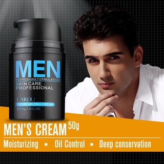 Natural de los hombres crema facial hidratante y levantamiento reafirmante crema loción Balance de aceite iluminar poros