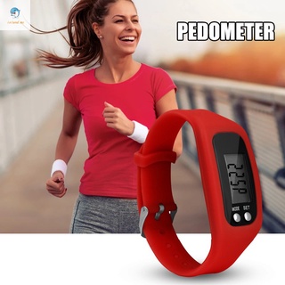 Podómetro reloj con pantalla LCD Simple operación caminar Fitness Tracker banda de muñeca Digital contador de pasos