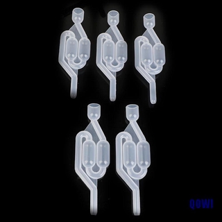 (QOWI)5pcWater Seal Exhaust One way Home Brew Wine Fermentation Airlock Sealed Plastic (9)