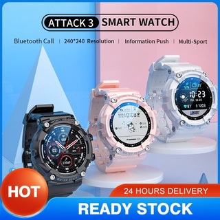 LOKMAT ATTACK 3 Smart Watch Bluetooth compatible Llamada Frecuencia Cardíaca IP68 Mensajes Impermeables Recordatorio Smartwatches Hogar