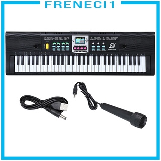 [freneci1] 61 Teclas Teclado electrónico Digital Teclado electrónico Piano Piano niños regalo niños Instrumento Musical Play Para diversión (5)