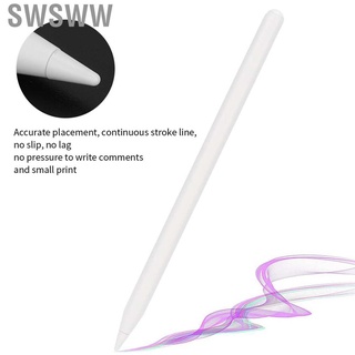 swsww lápiz capacitivo magnético blanco con sensor de presión basculante/lápiz táctil capacitivo activo para tableta/teléfono (5)