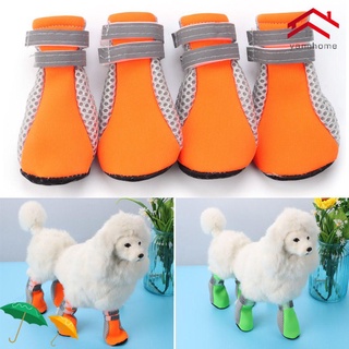 YANN Invierno Cálido Reflectante Impermeable Perro Suministros Antideslizante Zapatos De Botas De Mascotas/Multicolor