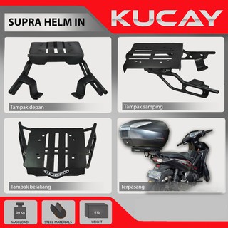 Soportes motocicleta KUCAY Honda Supra X 125 casco en