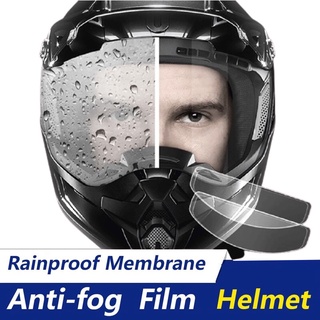 Casco De Motocicleta Anti-Lluvia Niebla Película Coche Eléctrico Universal Medio Lente Parche Impermeable Membrana