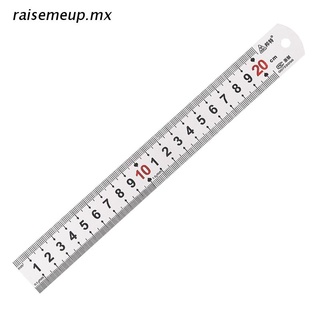 r.mx regla de precisión de metal de acero inoxidable regla recta 20 cm regla de acero measuirng herramienta para oficina aprendizaje dibujo