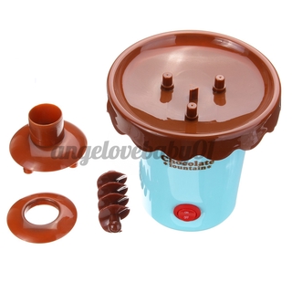 2 niveles Mini Chocolate Fondue Maker máquina fuente cascada fiesta de fusión (8)