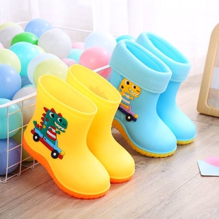 Botas de lluvia para niños/botas de goma lindas de dibujos animados/botas de dinosaurio