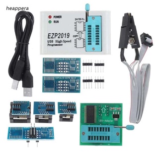 hea EZP2019 High Speed USB SPI Programmer Support 24 25 93 Series Chips EEPROM 25 Flash BIOS Chip with 8 Socket
