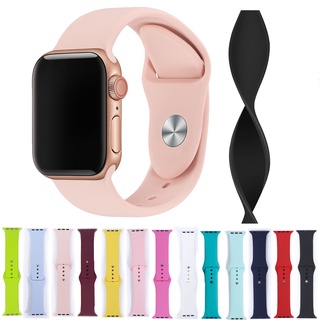 Correa de silicona para Apple watch, pulsera de reloj