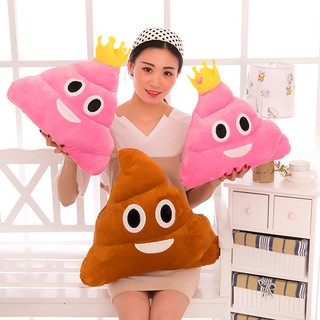 [hw] cojín creativo lindo emoji poops de peluche almohada decoración para el hogar