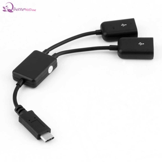 Blt 2in1 USB Type-C a USB carga de alimentación OTG adaptador de Cable Hub (4)