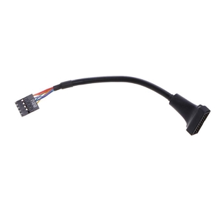 USB 2.0 9 pines carcasa macho a USB 3.0 20 pines placa base hembra Cable adaptador