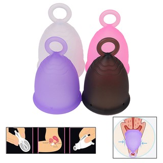 [jinkeqcool] copa Menstrual de grado médico de silicón suave Feminine Period Hygiene Reusable copas (5)