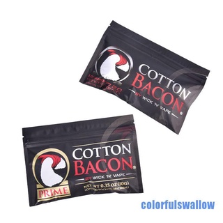 Cotton Bacon [colorfulswallow] 2 x 100% algodón Bacon cigarrillo electrónico versión oro ajuste para RDA RTA atomizador