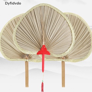 Dyfidvdo - ventilador de tejido de bambú, abanico de mano, abanico de Pucao con borlas, diseño de paja
