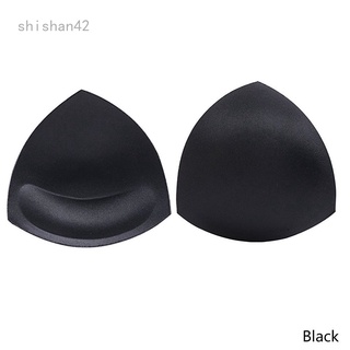 Shishan42 esponja suave extraíble insertos sujetador almohadilla triángulo taza almohadillas Push-up almohadillas para traje de baño ropa interior Bikini