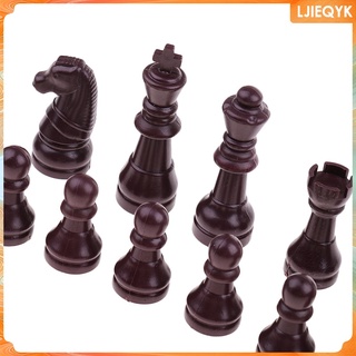 juego de ajedrez de plástico de 16 piezas