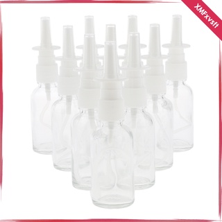 [XMFXVSFT] 10 botellas vacías de vidrio recargable Nasal pulverizador fino bomba de niebla viales 30 ml traje para maquillaje agua Perfumes aceites esenciales