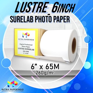 Lustre papel fotográfico Surelab 6incx65meter Professional Photo