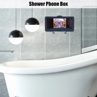 Caja de teléfono para ducha, soporte de teléfono móvil impermeable protección de sello para baño y cocina (1)