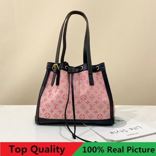 LV Louis Vuitton Fashion Print Tote Bag Shopping Handbag Women's Handbag PU Leather Shoulder Bag messenger bag