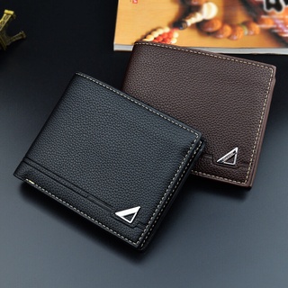nueva cartera de cuero de los hombres con bolsillo de la moneda del hombre bolso de tarjetas de crédito titular masculino bolsa de dinero