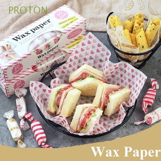 proton burger papel de cera sándwich envolturas de alimentos grasa papel de regalo papas fritas 50 unids/lote herramientas de hornear de grado alimenticio (1)