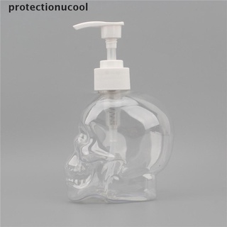 pcmc 350ml creativo cráneo baño dispensador de jabón ducha champú rellenable botella gloria