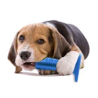 Perro gatos accesorios de silicona perros cepillo de dientes cachorro mascotas dientes limpieza Oral cepillo de (1)