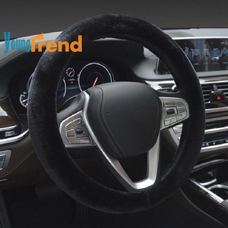 [Yg] 38 cm cubierta del volante del coche de invierno Universal accesorios interiores del coche