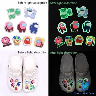 Para Crocs Jibbitz Pins colorido Noctilucous DIY zapatos botón de encanto (4)