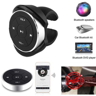 Bluetooth Media Audio Music Remote Control Button Car Bike Steering Button Mount Wheel D8A7