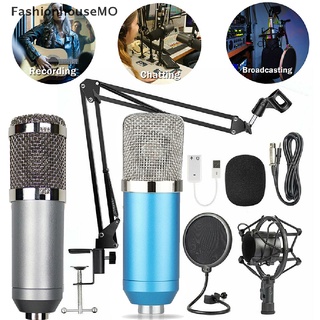 fashionhousemo bm-700 micrófono de condensador kit profesional de radiodifusión estudio grabación micrófono venta caliente