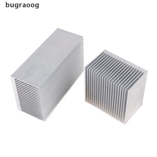 Bugraoog Aluminum Alloy Heatsink 60*60/100*60mm Cooling Pad LED IC Chip Cooler Radiator MX
