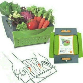 Cesta plegable versátil de calidad única para frutas y verduras