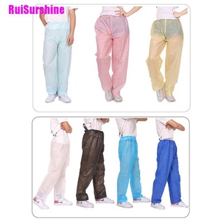 [RuiSurshine] Impermeable Pantalones De Lluvia PU Nieve Trousres Deporte Impermeables Al Aire Libre Niño Pijama (1)