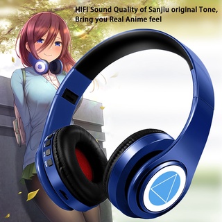 Miku Nakano Sanjiu Cosplay auriculares Bluetooth 5,0 auriculares estéreo de Anime para teléfono móvil (1)