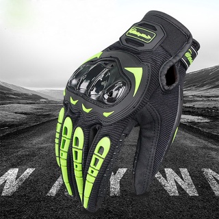guantes de pantalla táctil de dedo completo para motocicleta/motocicleta/tela de malla transpirable/ciclismo/moto luvas guantes